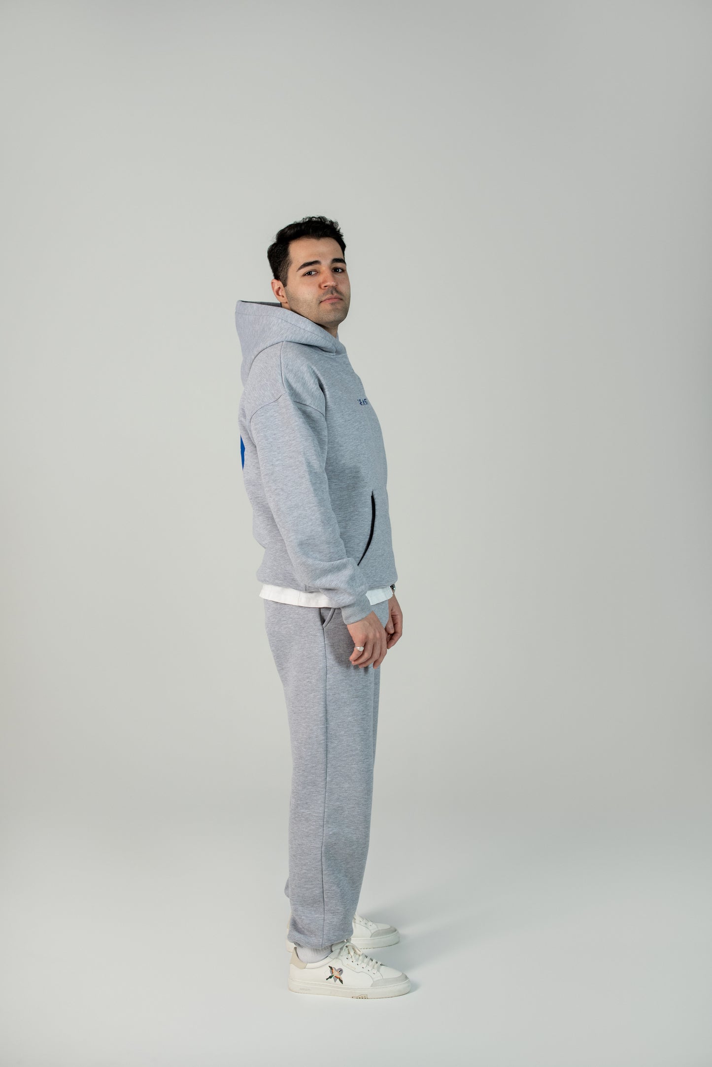 Light Grey Hoodie "LUCKY"