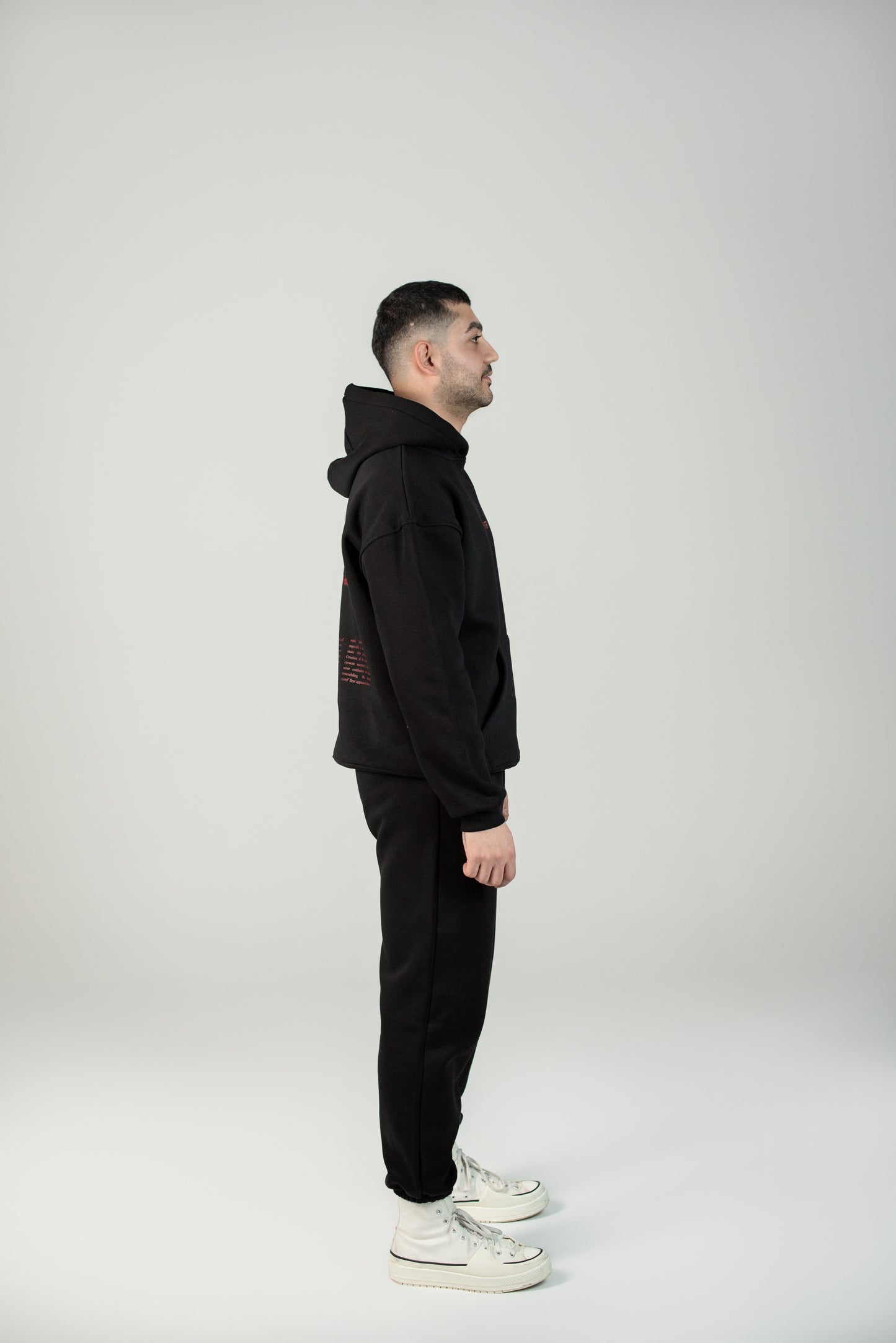 Black Oversized Hoodie "Call Me For The Chaos"