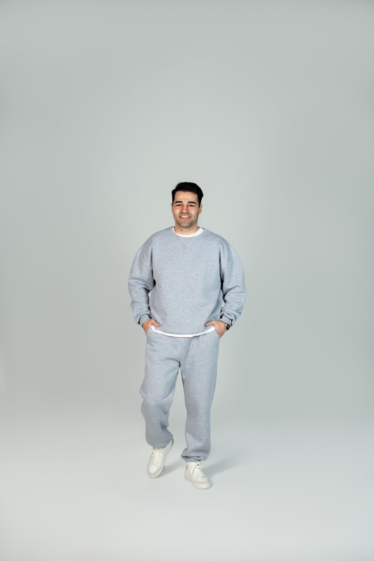 Light Grey Plain Sweatshirt