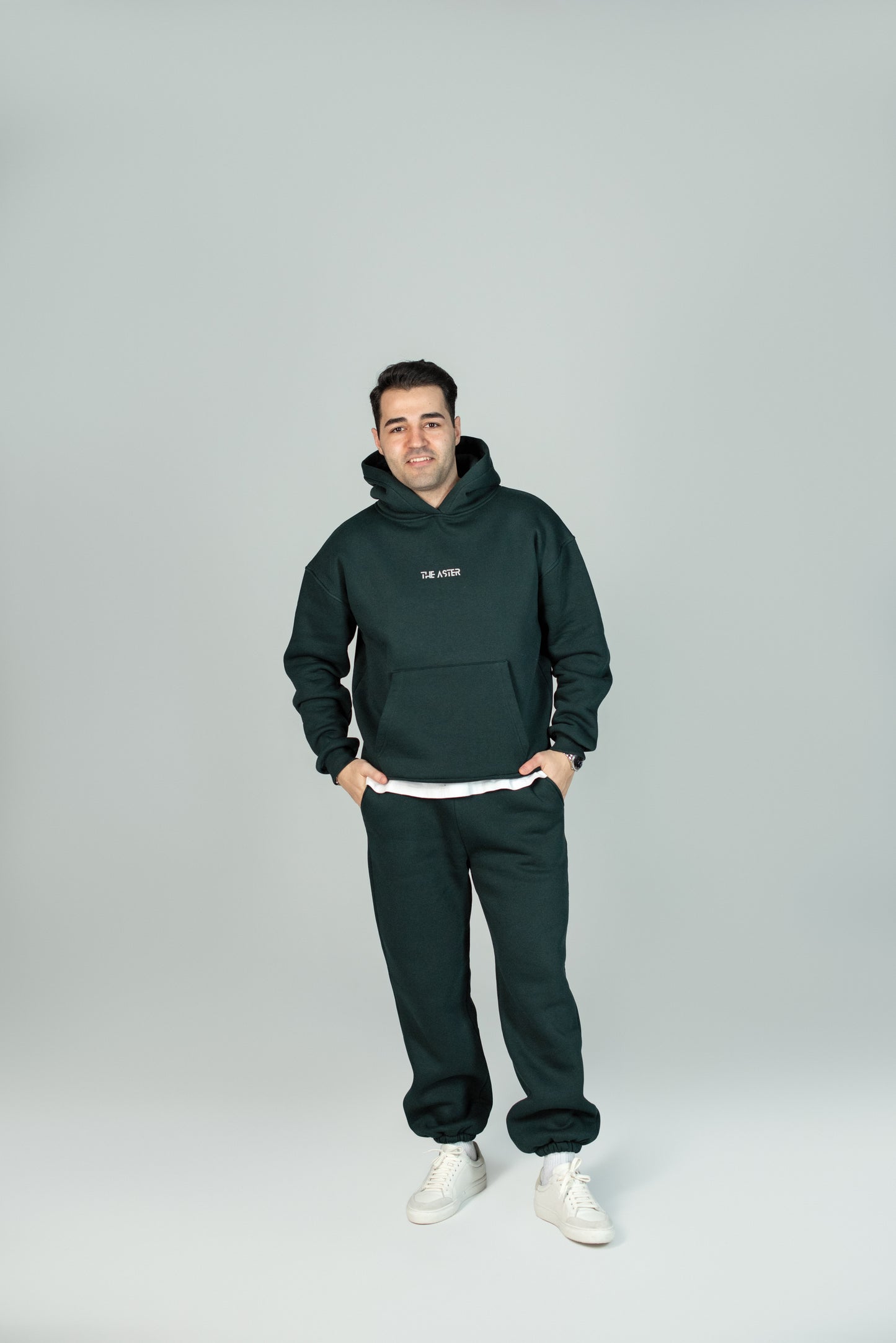 Forest Green Hoodie "LUCKY YOU"