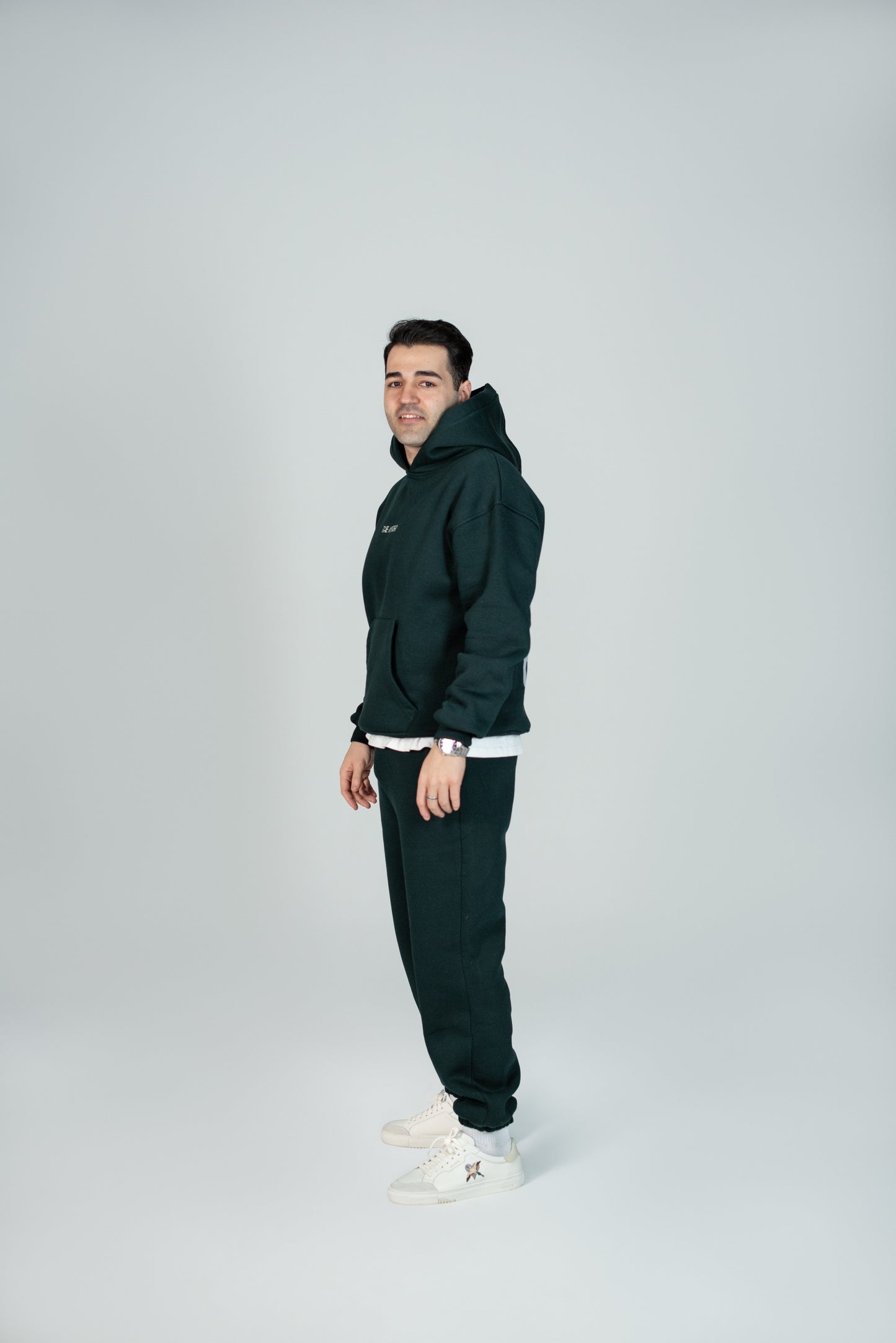 Forest Green Hoodie "LUCKY YOU"