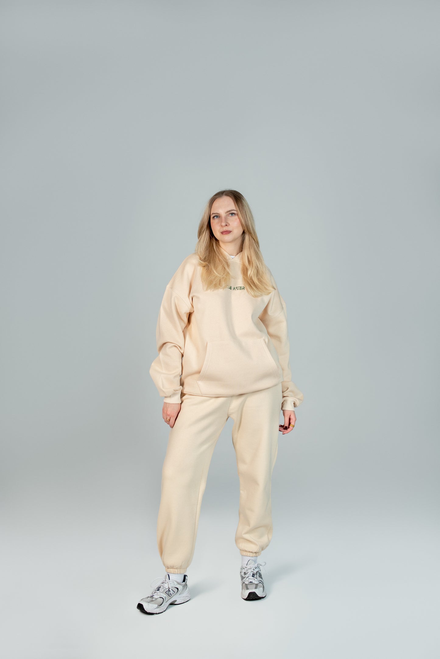 Beige Hoodie "It Is All About Process"