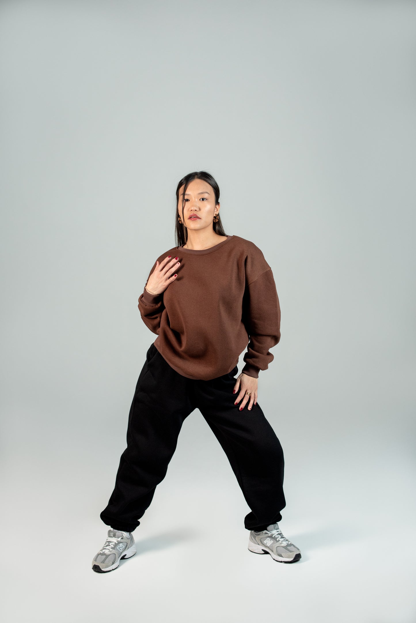 Brown Plain Sweatshirt