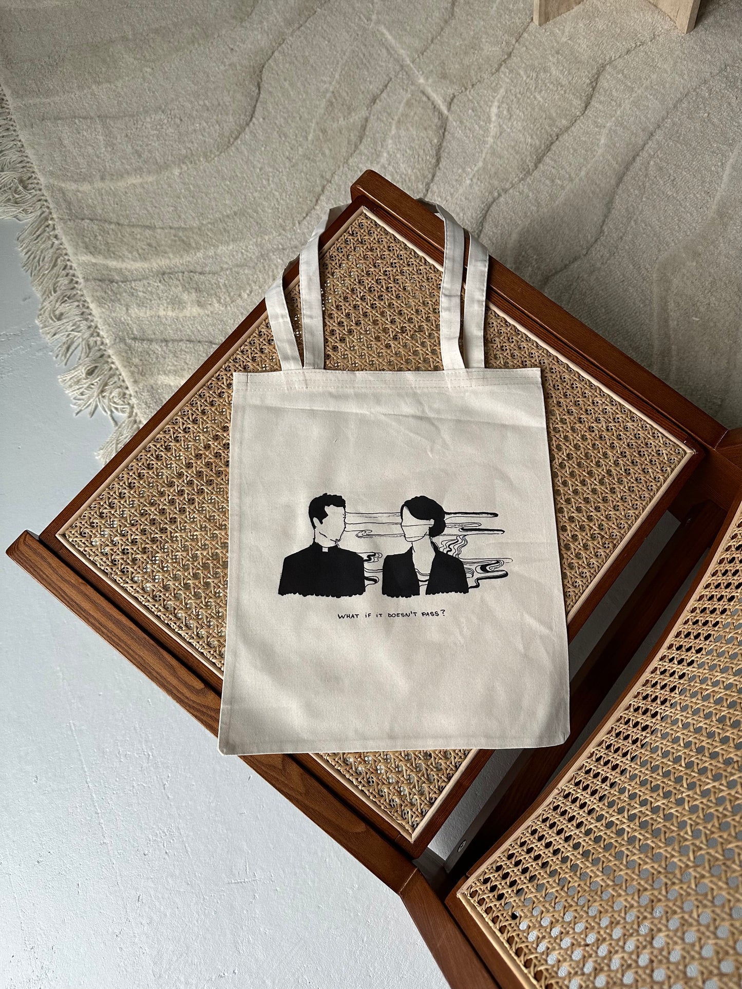Tote bag "What if it doesn't pass?"