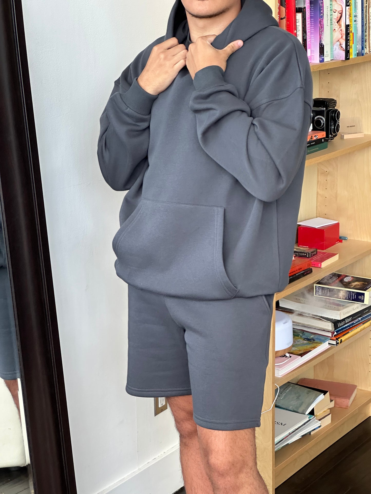 Dark Grey Oversized Hoodie