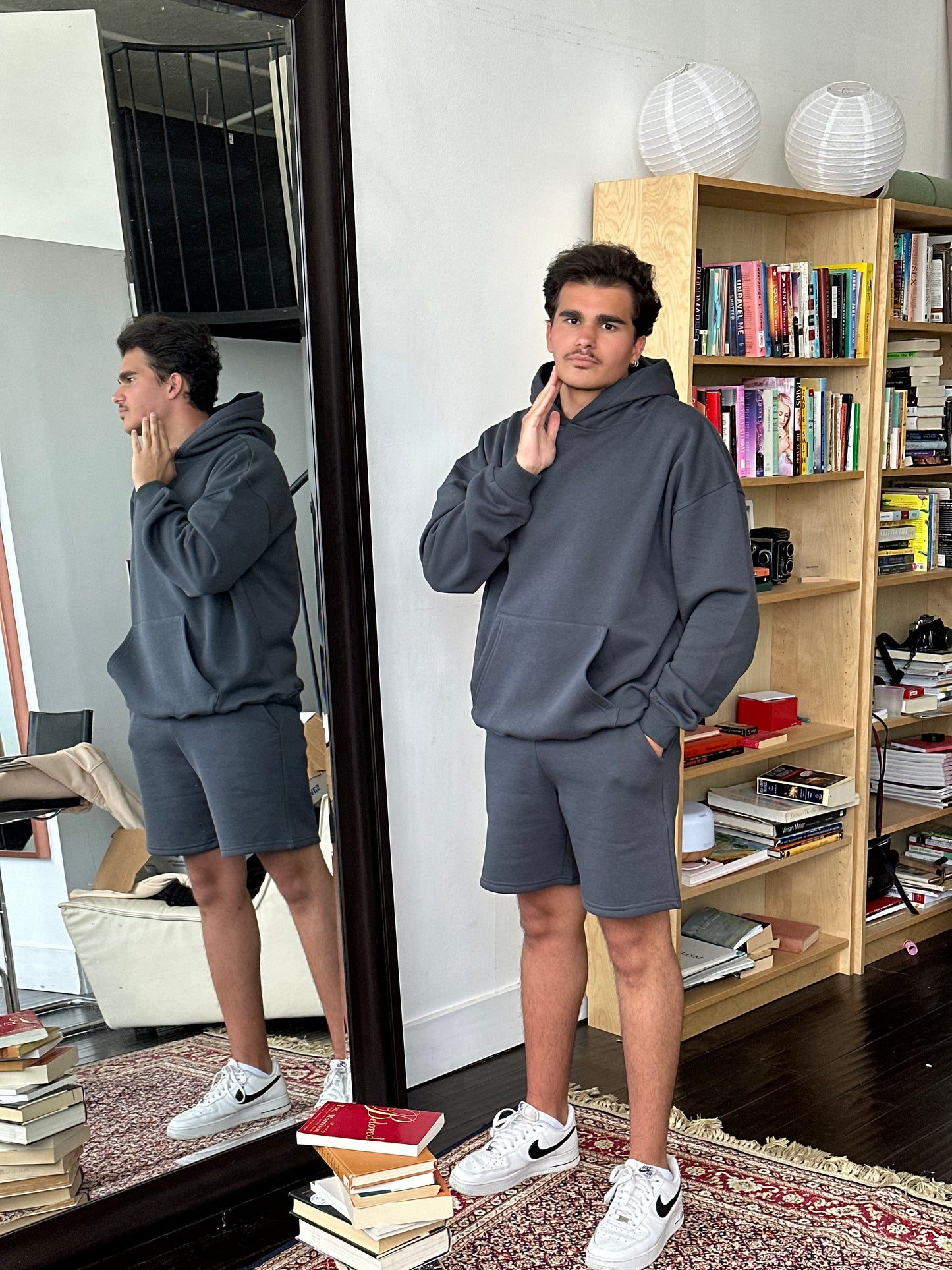 Dark Grey Oversized Hoodie