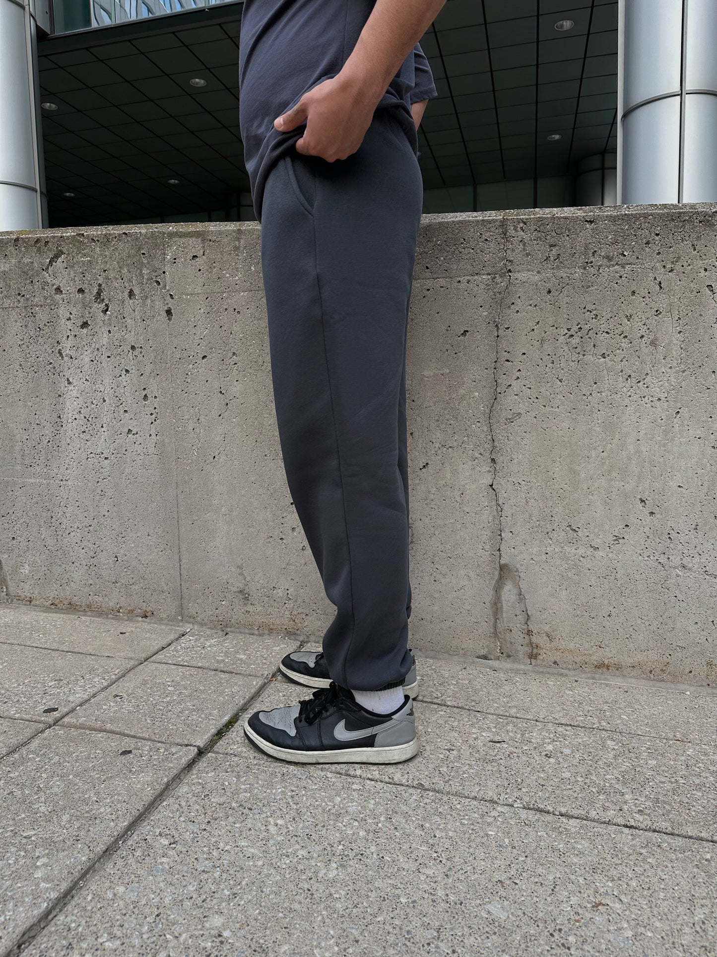 Dark Grey Oversized Sweatpants