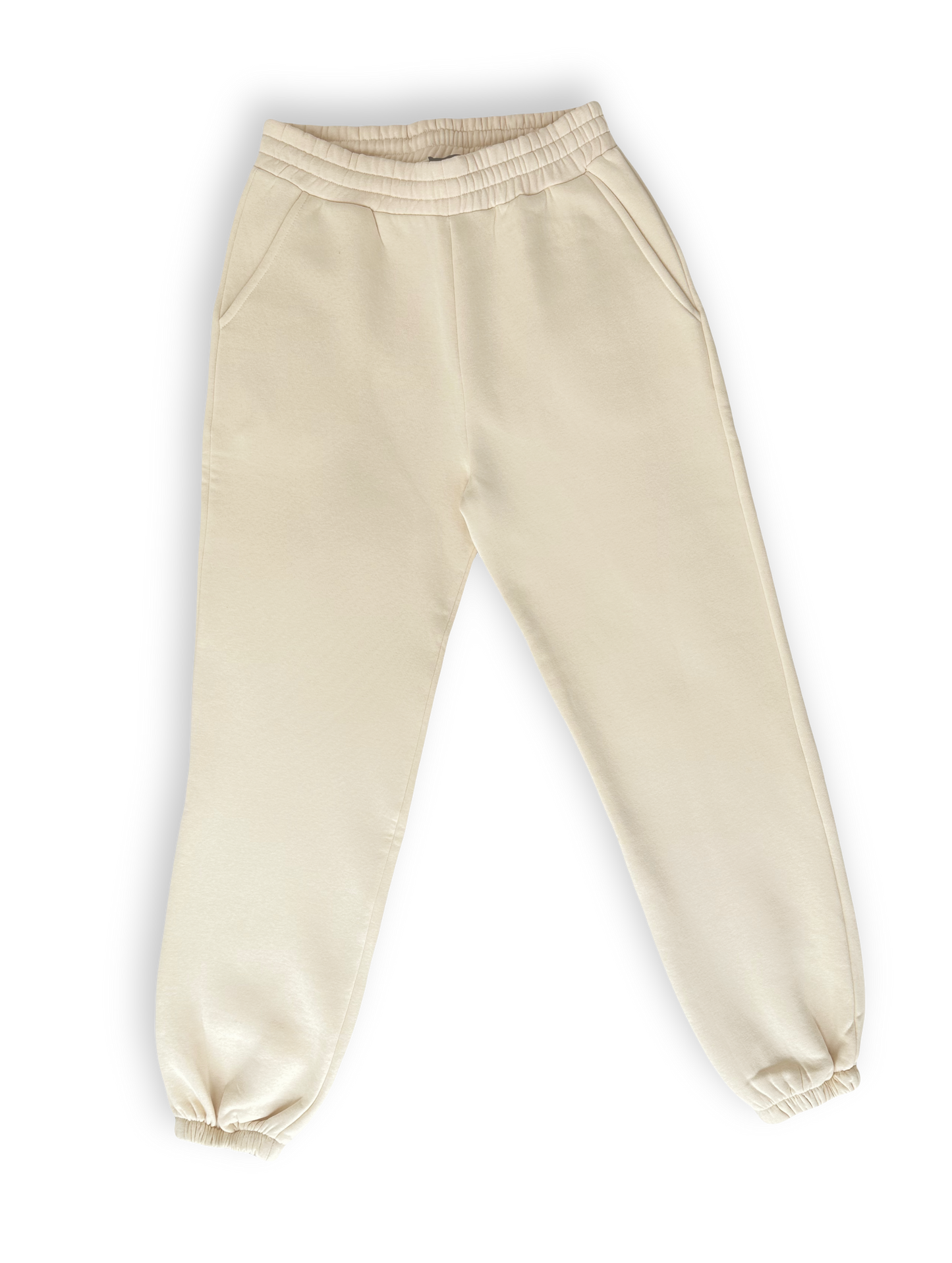 Beige Oversized Sweatpants