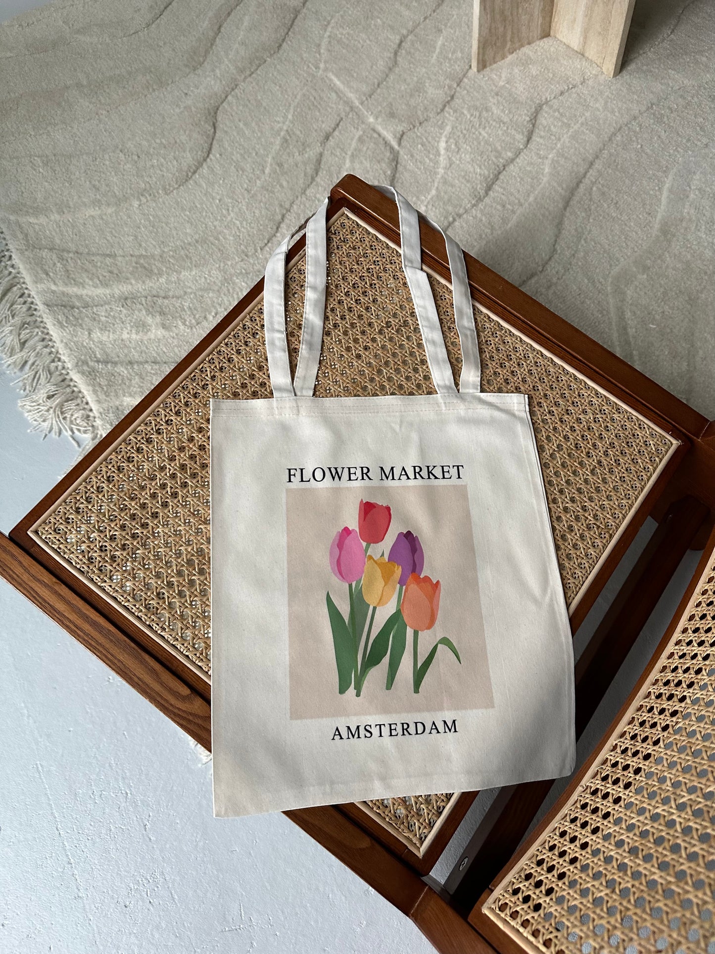 Tote bag "Flower market,Amsterdam"